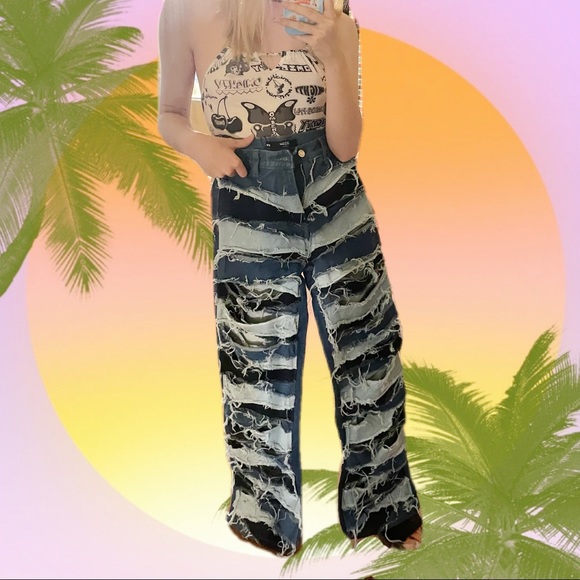 JADED LONDON LAYERED DENIM JEANS 👖